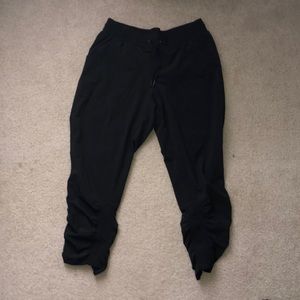 black joggers